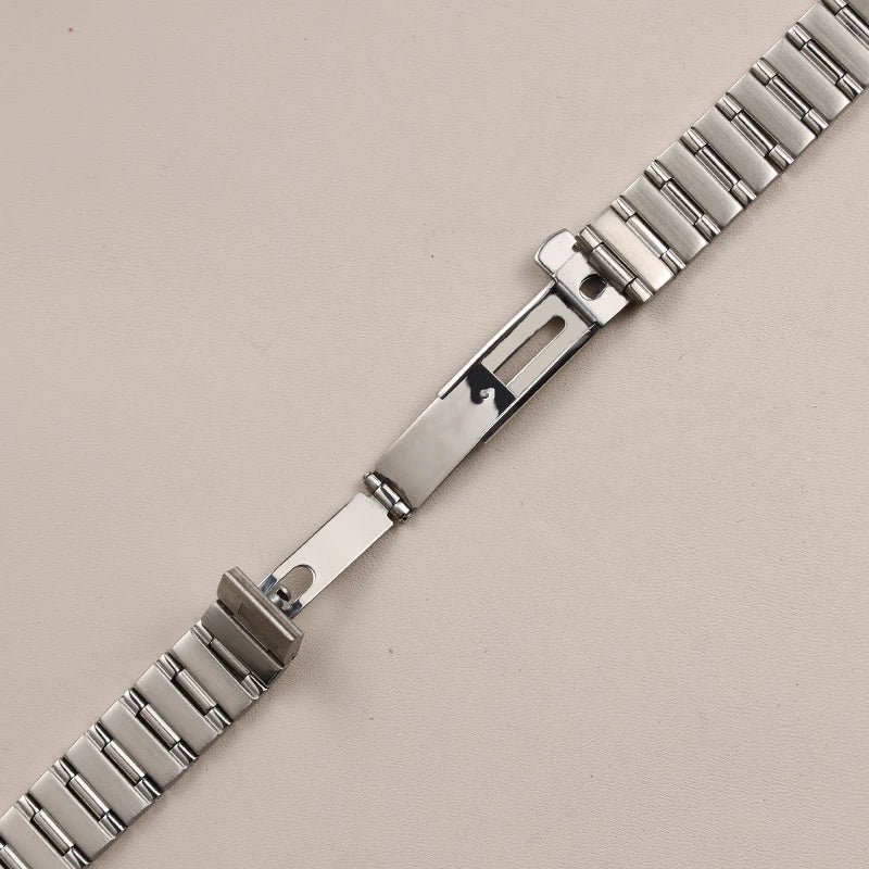 Bracelet de montre en acier inoxydable fin et solide, 22x14mm/16x11mm, boucle pliante, accessoires pour montre Omega Constellation
