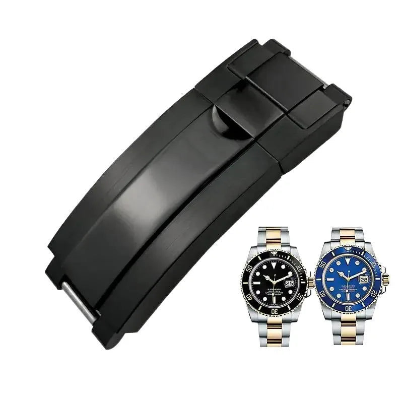 Boucle pliante de verrouillage coulissant en acier inoxydable 316L, 16x9mm, pour fermoir Rolex, Bracelets Submariner Daytona GMT, fermoir de déploiement