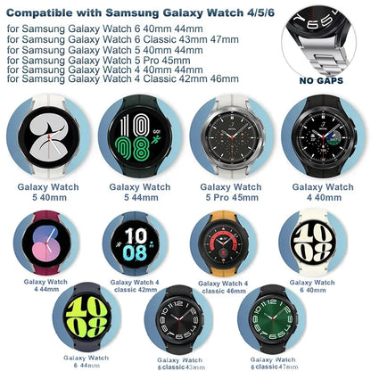 Adattatore a innesto rapido per Samsung Galaxy Watch 7/6 (44/40 mm) e 6 Classic (47/43 mm), accessori con connettore in acciaio inossidabile, cinturino 4/5/Pro, 2 pezzi