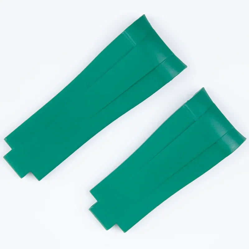 FKM Fluororubber Watch Strap, Natural Rubber, 21mm, Accessories for Rolex 41mm Submariner Explorer 216570, Deployant Buckle.