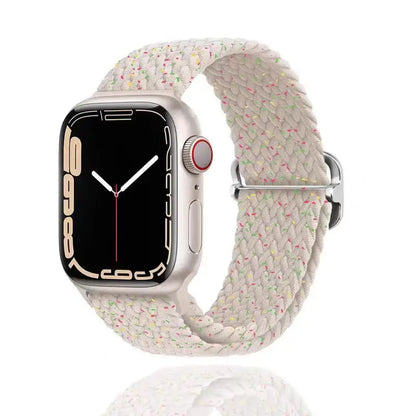 Cinturino in nylon intrecciato traspirante e morbido per Apple IWatch Series 11 10 9 8 7 6 5 4 SE 40/41/42/44/45/46mm
