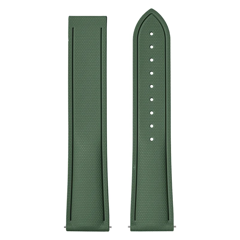 Cinturino in gomma fluorurata per Omega Seamaster 20mm 21mm 22mm FKM, cinturino universale a sgancio rapido, accessori per Rolex e Tudor