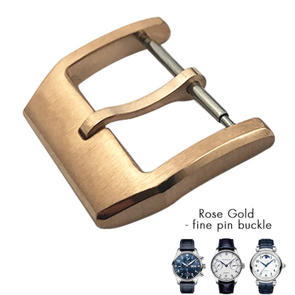 Fibbia deployante per orologio in acciaio inossidabile 316L, 18mm 20mm, adatta per IWC Big Pilot Spitfire, cinturino in pelle, chiusura deployante, strumenti gratuiti