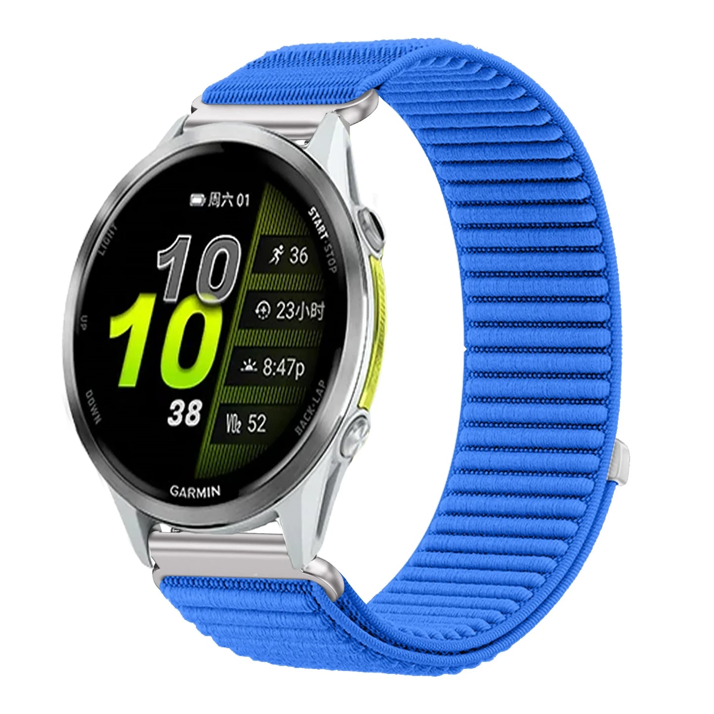 Bracelet en Nylon pour Garmin Forerunner 970 570 47/42mm 965 265 165 55 Venu 4 45/41mm, Garmin Active 6 5 Correa, 18mm 20mm 22mm