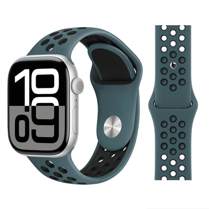 Bracelet en Silicone pour bracelets de montre Apple 46mm 44mm 45mm 40mm 41mm 42mm, Bracelet de Sport Correa iWatch série 11 10 9 SE 8 7 6 5