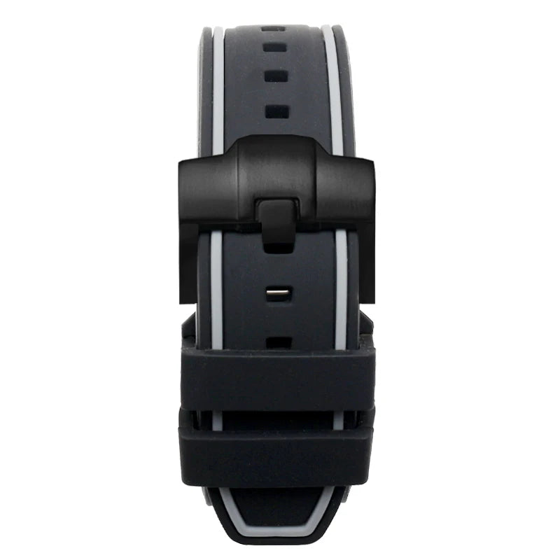 Tissot – Rubber and silicone watch strap with curved end and butterfly clasp, for CITIZEN T035 T035617, 23mm, 24mm
