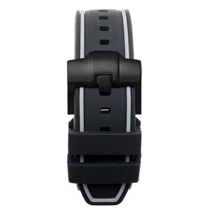 Tissot – Rubber and silicone watch strap with curved end and butterfly clasp, for CITIZEN T035 T035617, 23mm, 24mm