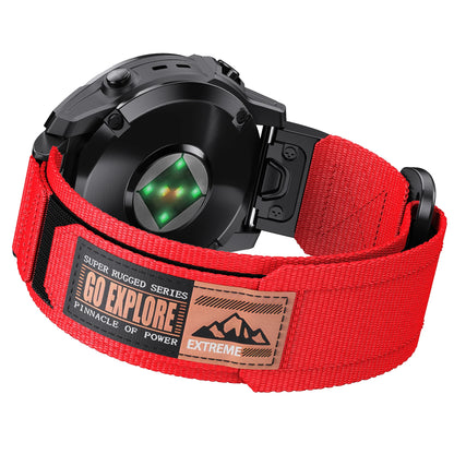 Cinturino per orologio in Velcro QuickFit da 22 mm 26 mm per Garmin Fenix E 8 7 7X 6 6X Pro 5 5X, Epix 2 Pro, Instinct 3 2, Forerunner 955 945