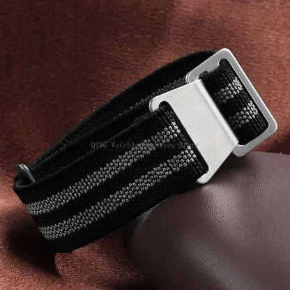 Cinturino in Nylon Elastico per Orologio 18/20/22mm, Cinturino Universale Sportivo Francese Paracadute per Uomini e Donne, Braccialetto per Smartwatch