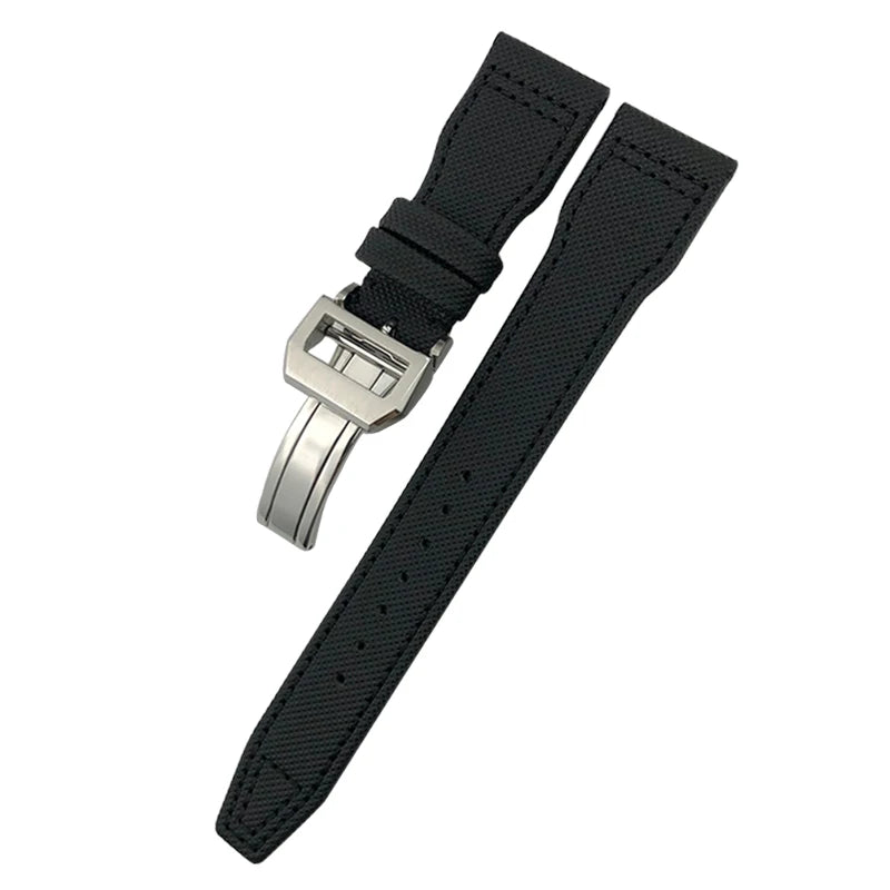 Bracelet de montre en nylon tissé de haute qualité, adapté pour IWC Pilot SPITFIRE MARK 18 Portugieser Portofino TOP GUN Suffino 77 Strap, 20mm, 21mm, 22mm