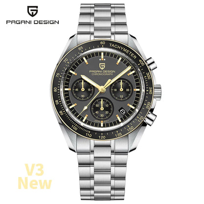 Orologio da uomo 40 mm Cronografo al quarzo - PAGANI DS AK Project AR Sapphire Date Sport