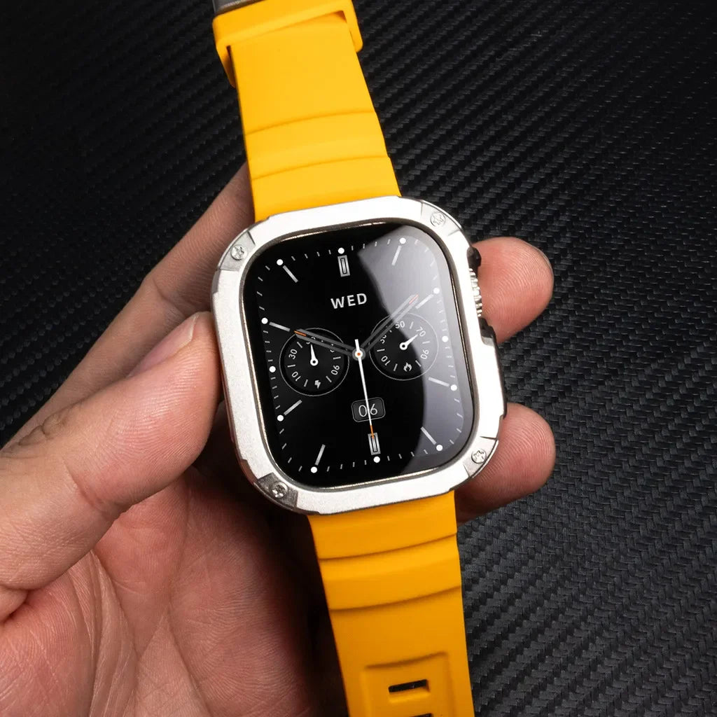 Bracelet de sport en silicone TPU+ pour Apple Watch Ultra 49mm 42 44 45 46mm pour iWatch Series 10 9 8 7 SE