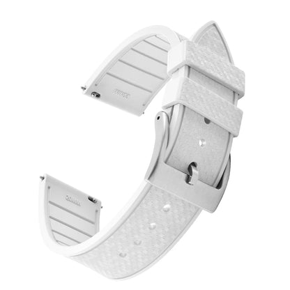 FKM Mosaic Rubber Watch Strap, 20mm 22mm, Quick Release, for Sport Diver, for Rolex Seiko Omega Cartier, Universal Belt