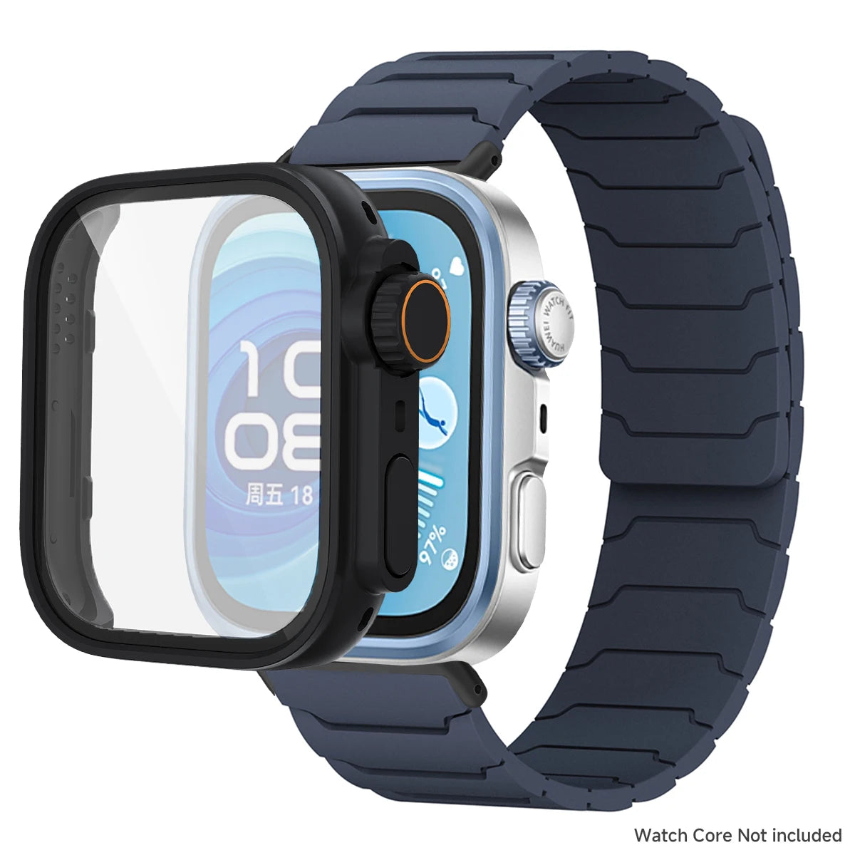 Étui + bracelet pour Huawei Watch Fit 5 4/4 Pro, bracelet en Silicone souple anti-transpiration pour Huawei Fit 3 ToUltra Cover