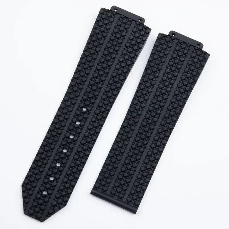 Cinturino per orologio Q7 in gomma morbida nera, per Hublot, per serie Big Bang 44 mm, impermeabile 311 304 301, attrezzi 26x19 mm