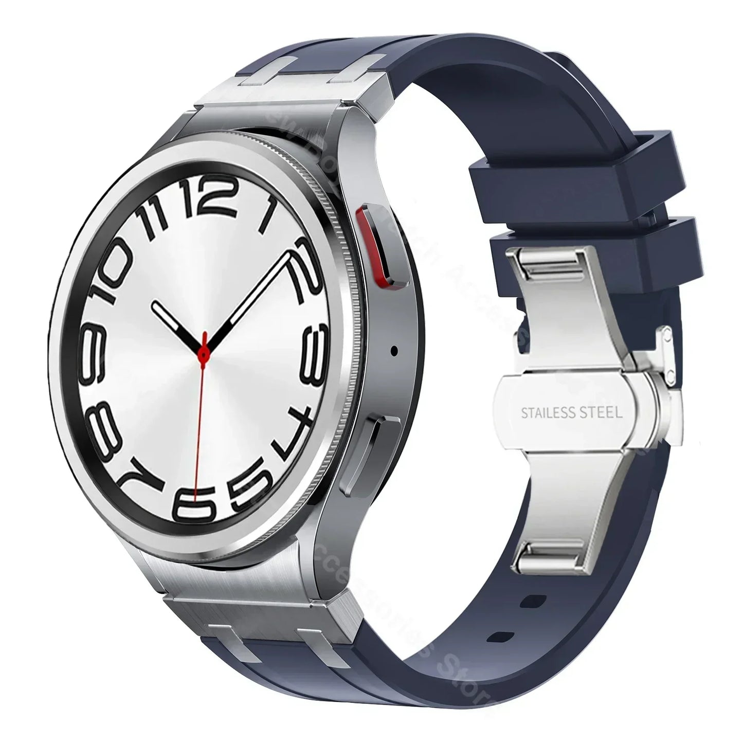 Bracelet de sport en silicone sans interstice pour hommes, compatible Samsung Galaxy Watch 7 40mm 44mm, 6 4 Classic 46 47mm, 42 43mm, 5 Pro 45mm