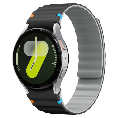 Magnetic Strap for Samsung Galaxy Watch 7 FE 6 5 4 44mm 40mm/5 Pro, No Gaps, Correa Galaxy Watch 6 Classic 43mm 47mm