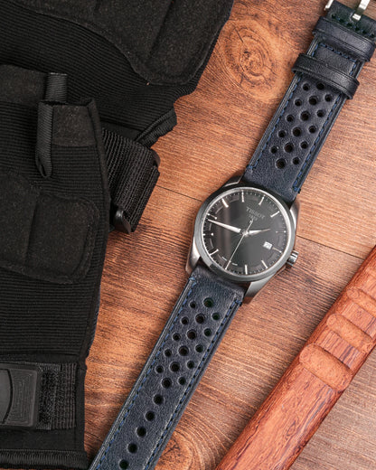 Bracelet de montre Rallye en Cuir pour Homme - Dégagement rapide - Universel