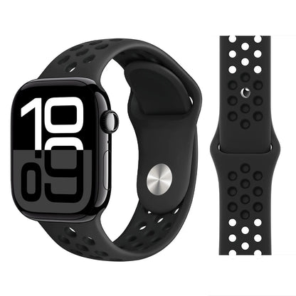 Bracelet en Silicone pour bracelets de montre Apple 46mm 44mm 45mm 40mm 41mm 42mm, Bracelet de Sport Correa iWatch série 11 10 9 SE 8 7 6 5
