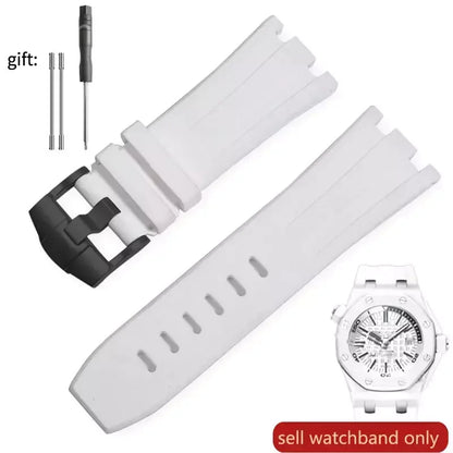 Pour AP Audemars et Piguet 15703 Royal Oak Offshore série étanche en caoutchouc Silicone bracelet de montre 28mm accessoires de montre hommes