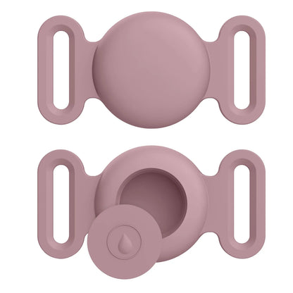 Coque en silicone souple avec porte-clés pour Apple Airtag, collier de chien et de chat, housse de protection anti-rayures pour étiquettes d'air, sacs à dos de bagages