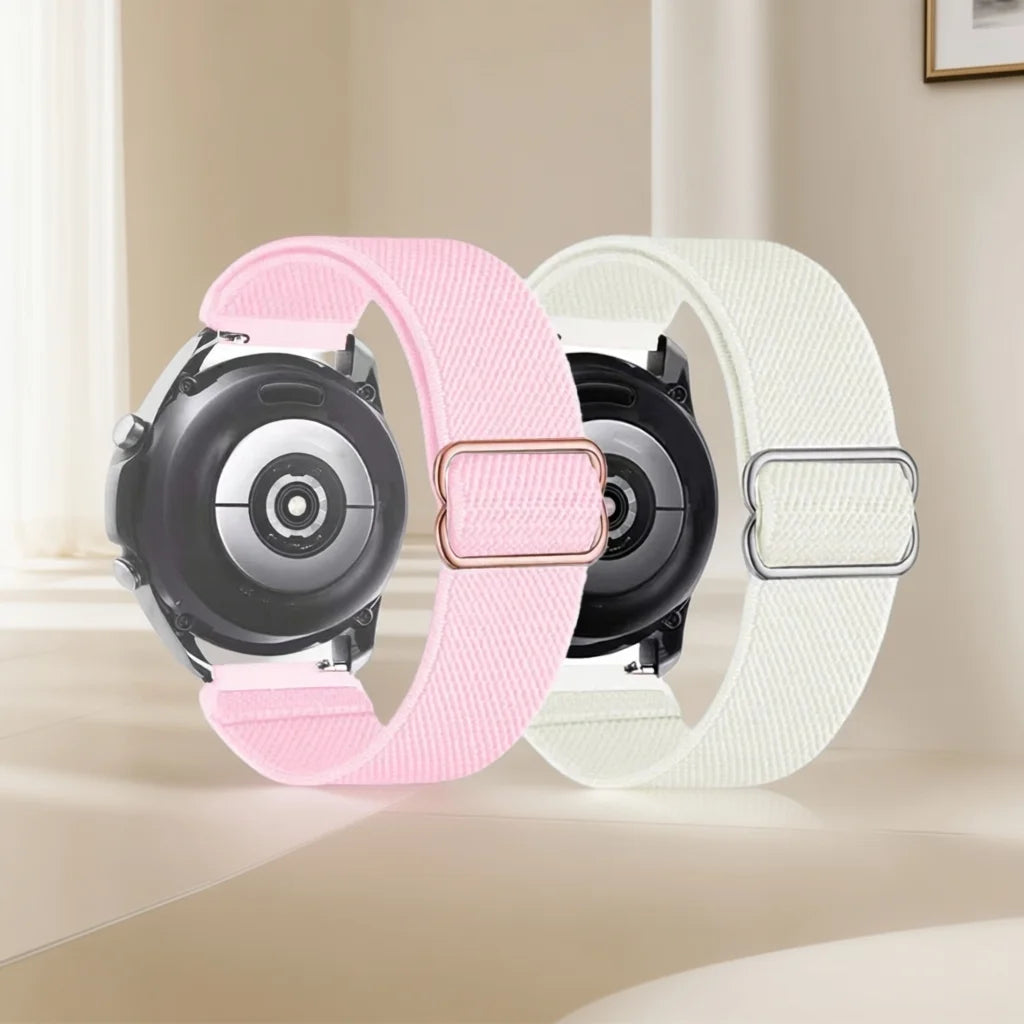Cinturino intrecciato in nylon, 2 pezzi, per Huawei Watch 5 GT6 5 4 Pro, 46mm, elastico, per Amazfit Active Max/Balance 2/Bip 6 5