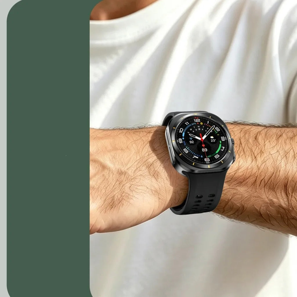 Bracelets en silicone pour Samsung Galaxy Watch Ultra 3 1 2 47mm, bracelet marin pour Galaxy Watch Ultra 2024 2025 2026, ceinture respirante