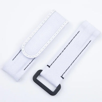 Bracelet de montre en nylon et cuir noir et blanc, 20 mm, extrémités courbées, deux barres à ressort, réglable, pour Rolex DAYTONA SUBMARINER diw Wat