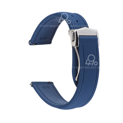 Bracelet universel à dégagement rapide, 20mm 21/22mm, 18/19mm/23mm/24mm, FKM, en caoutchouc, pour Omega Rolex Tissot Seiko