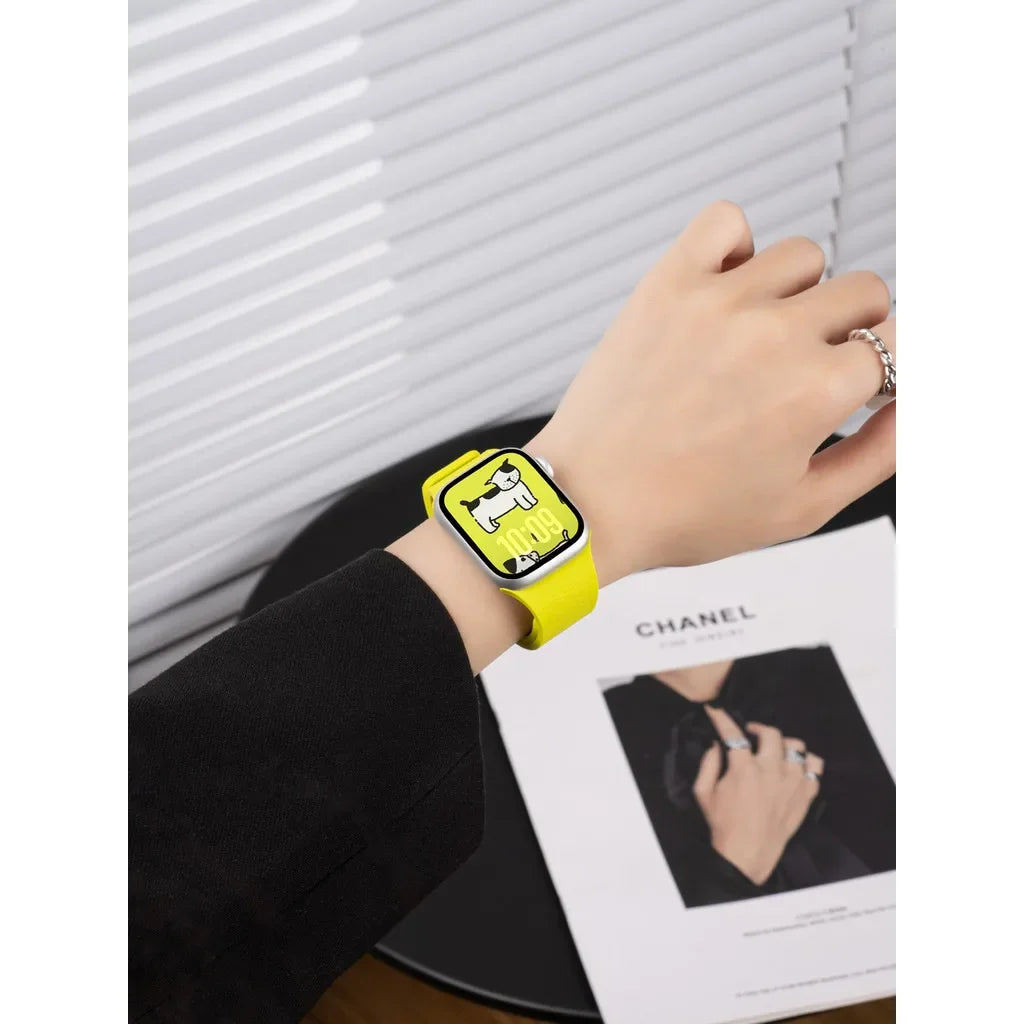 Étui et bracelet en silicone souple pour Apple Watch Ultra 49mm 46mm 44mm 40mm 45mm 41mm pour IWatch Series 6 SE 7 8 9 10 11