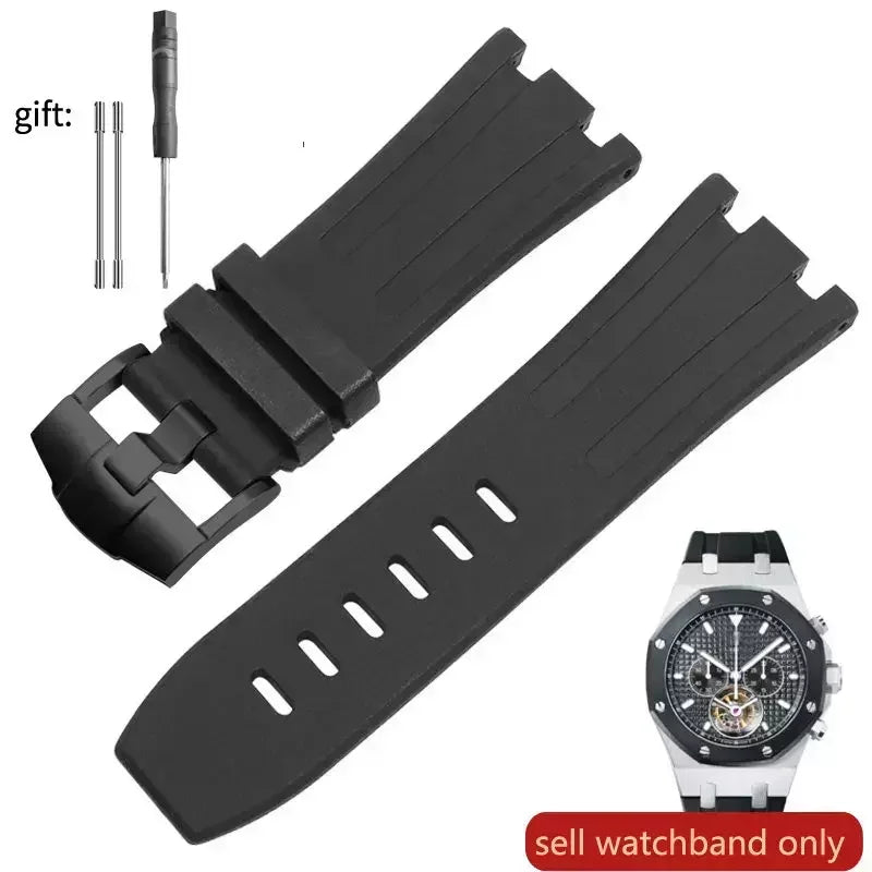 Pour AP Audemars et Piguet 15703 Royal Oak Offshore série étanche en caoutchouc Silicone bracelet de montre 28mm accessoires de montre hommes