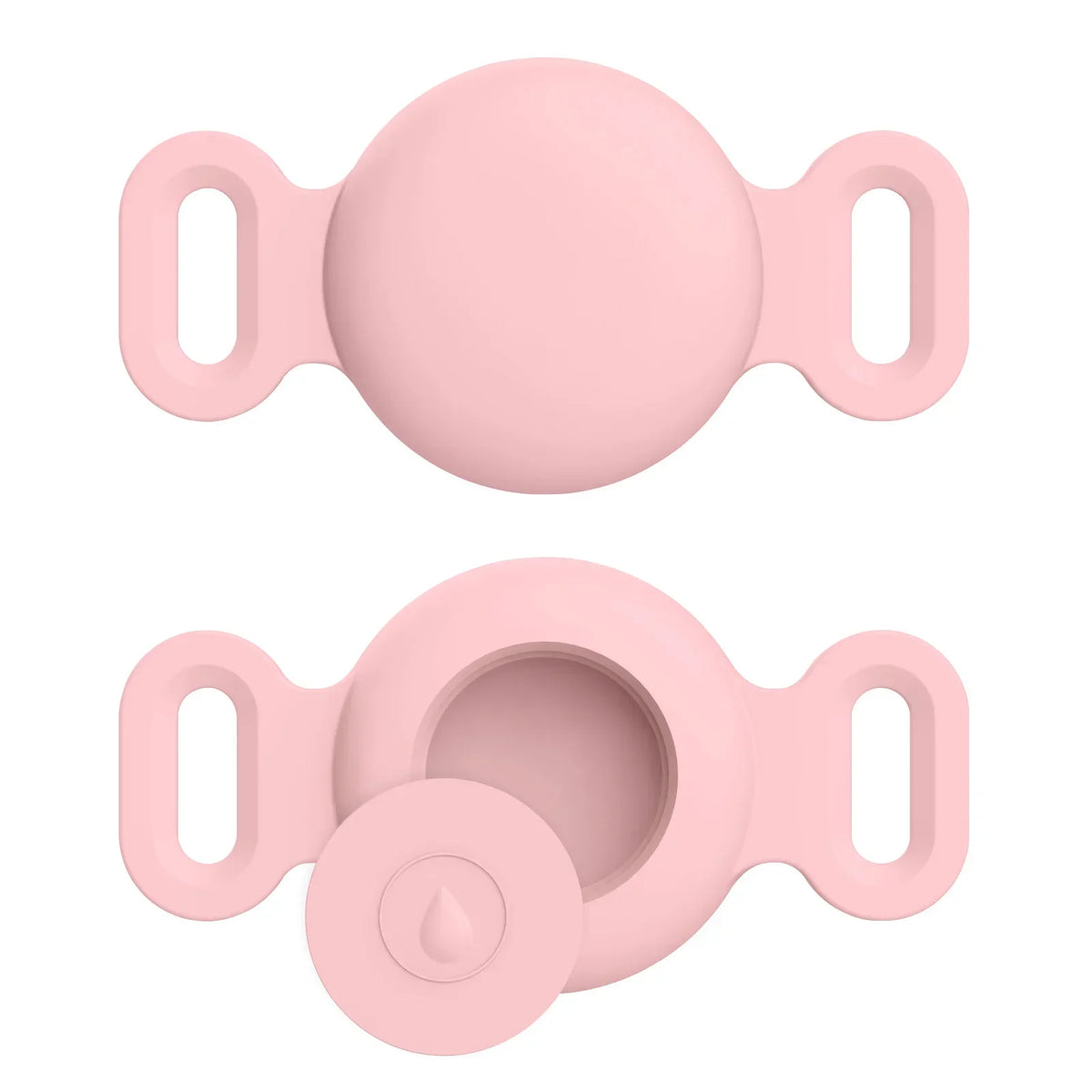 Coque en silicone souple avec porte-clés pour Apple Airtag, collier de chien et de chat, housse de protection anti-rayures pour étiquettes d'air, sacs à dos de bagages