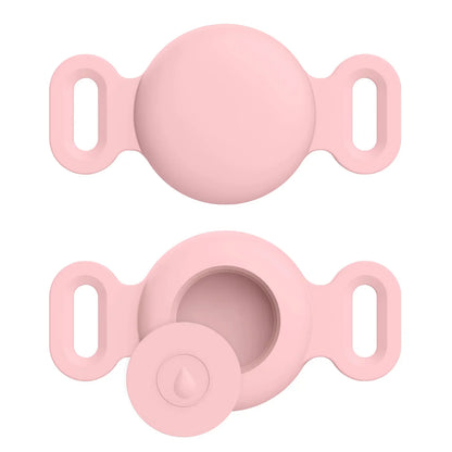Coque en silicone souple avec porte-clés pour Apple Airtag, collier de chien et de chat, housse de protection anti-rayures pour étiquettes d'air, sacs à dos de bagages