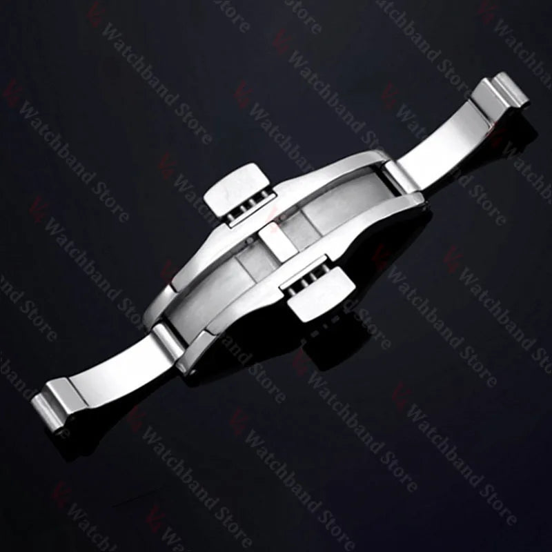 Uhrenarmband-Schließe 3/4,5/6 mm für Tissot T1853 T035617 T035439 Schmetterlingsfaltschließe, Metallverschluss 15/17/19/21/22/23/25/27 mm