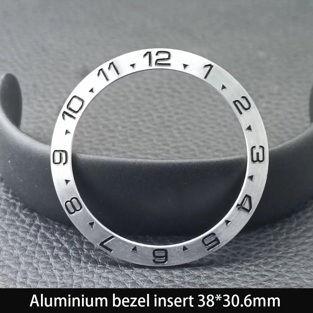 38mm x 30.6mm Sloped Ceramic Bezel GMT and Diving Watch Insert for 40mm Men's Watch Replacement Watch Bezel Inserts