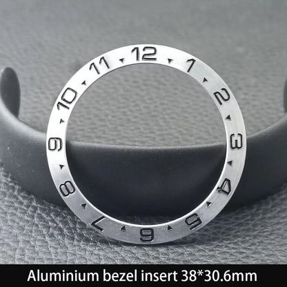38mm x 30.6mm Sloped Ceramic Bezel GMT and Diving Watch Insert for 40mm Men's Watch Replacement Watch Bezel Inserts
