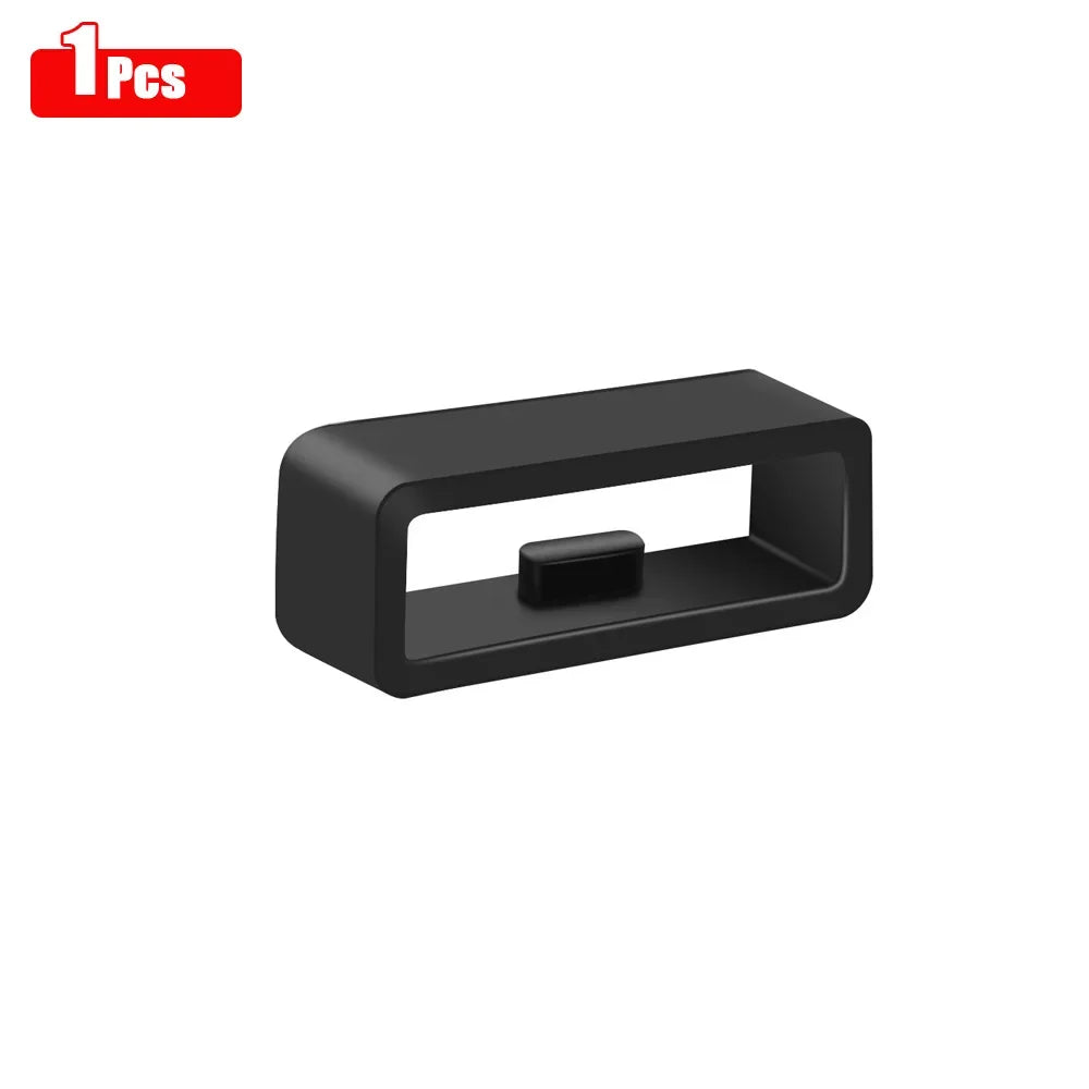 10 pièces/5 pièces/4 pièces bracelet de montre noir blanc 18mm 20mm 22mm 26mm bracelet boucle anneau Silicone caoutchouc bracelets de montre accessoires support casier