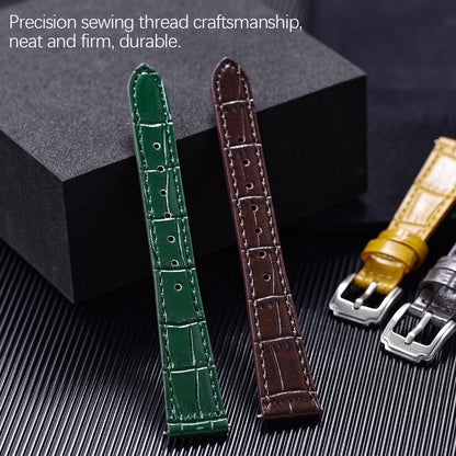 16/18/19/20/21/22mm Cinturino per orologio in pelle con motivo a fiamma Cinturino per orologio in pelle a sgancio rapido da donna e uomo per bracciale Omega Seiko Cartier