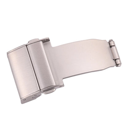 Bracelet de montre en acier inoxydable, boucle argentée 16 18 20 22mm, bracelet de montre en métal à Double pression, fermoir automatique, accessoires