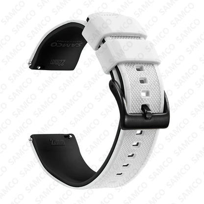 Bracelet de montre en Silicone de qualité supérieure, 18mm 20mm 22mm, à dégagement rapide, en caoutchouc, de remplacement