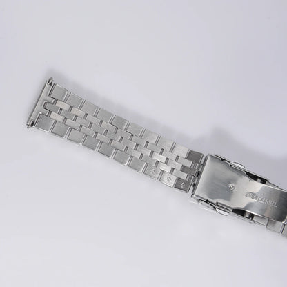 Bracelet de montre Jubilee à extrémités plates en acier inoxydable de 22 mm pour Seiko SBBN031/SNE497