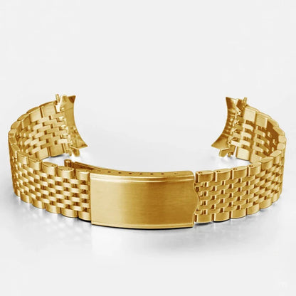 Bracelet de montre en acier inoxydable, 20mm 19mm 18mm, pour Omega Seamaster Speedmaster, extrémité incurvée, en métal, Bracelet de remplacement professionnel