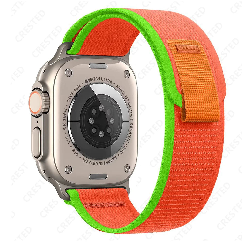 适用于 Apple Watch Ultra 3 2 的 Trail 回环式表带，49mm 46mm 44mm 45mm 40mm 41mm 42mm，兼容 iWatch 系列 11 10 SE 9 8 7 的表带 Correa