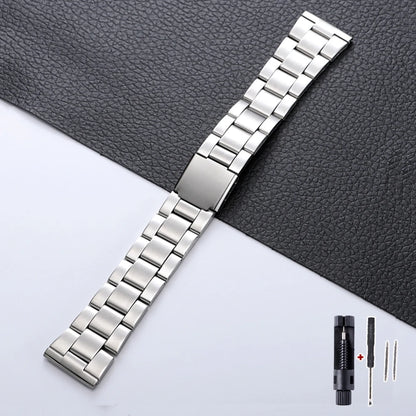 Bracciale universale in metallo, 14mm, 16mm, 18mm, 20mm, 22mm, cinturino per orologio in acciaio per Seiko, Omega, fibbia deployante, accessori da uomo