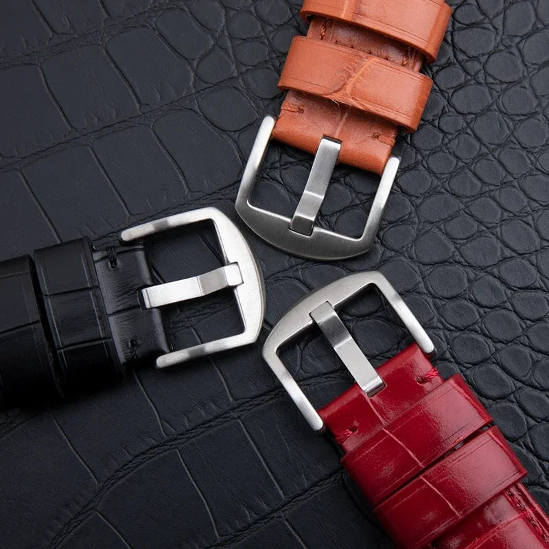 Accessoires universels, bracelet de montre en cuir de veau souple en bambou, 20/22/24mm, pour Tudor/TISSOT/Huawei/IWC/Omega, ceinture pour bracelet Panerai