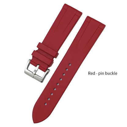 22mm FKM Watch Strap, High Quality, Flexible, Waterproof, Fluoro Natural Rubber, for Blancpain Fifty Fathoms S Watch