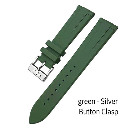 Bracelet de montre en caoutchouc fluoré FKM à dégagement rapide, 21mm 22mm, pour Breitling Navitimer Avenger Superocean, bracelet de montre souple coloré