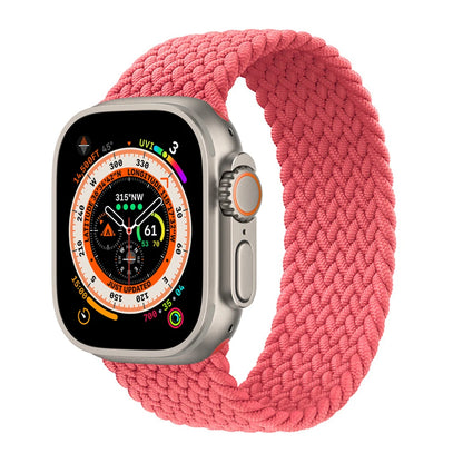 Bracelet tressé Solo Loop pour Apple Watch, 46mm 44mm 40mm 45mm 41mm 42mm, Correa, iWatch Series 11 10 9 SE 8 7 6 5 4 3