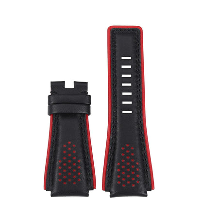 Pour Bell Ross B & R BR01 BR03 bracelet de montre en cuir véritable souple de haute qualité BR convexe 24mm peau de vache hommes bracelet de montre accessoires