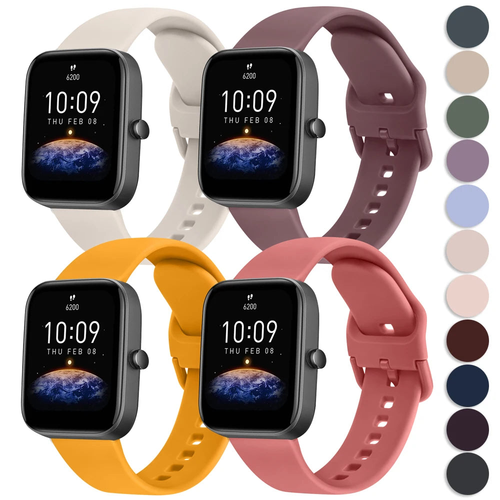 Bracelet 20/22mm pour Amazfit GTS 2 4 Mini/GTS 3/GTS 2e/Bip 3 Pro/Bip U Pro/Bip S Lite, bracelet de montre pour Amazfit GTR 3 Pro/GTR 2 4